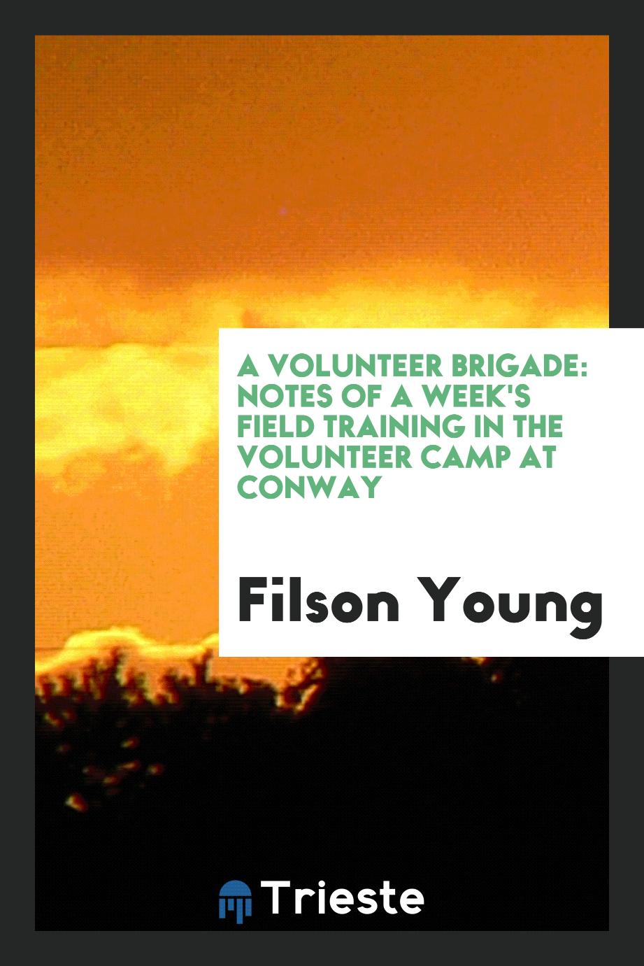 A Volunteer Brigade: Notes of a Week's Field Training in the Volunteer Camp at conway