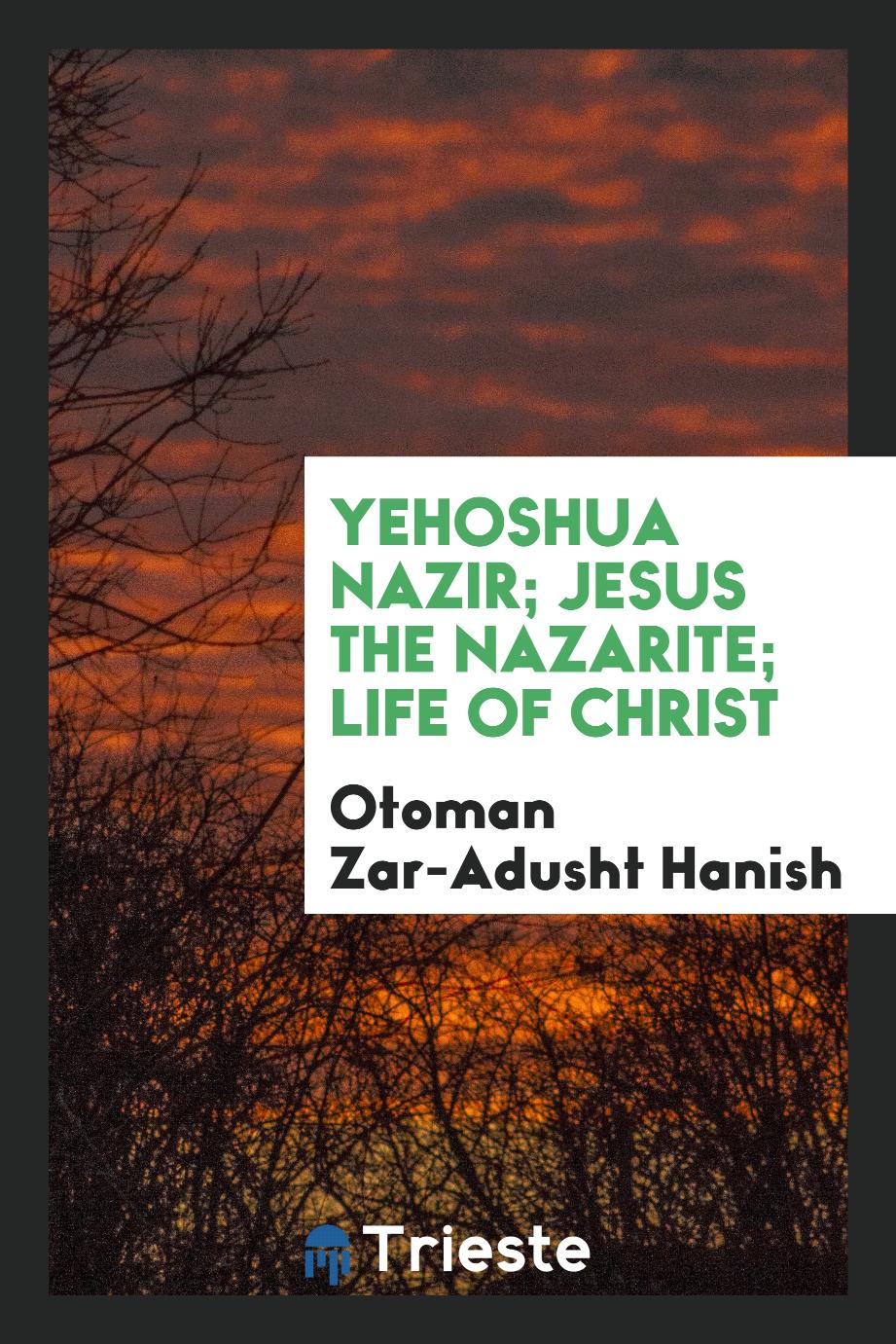 Yehoshua Nazir; Jesus the Nazarite; life of Christ