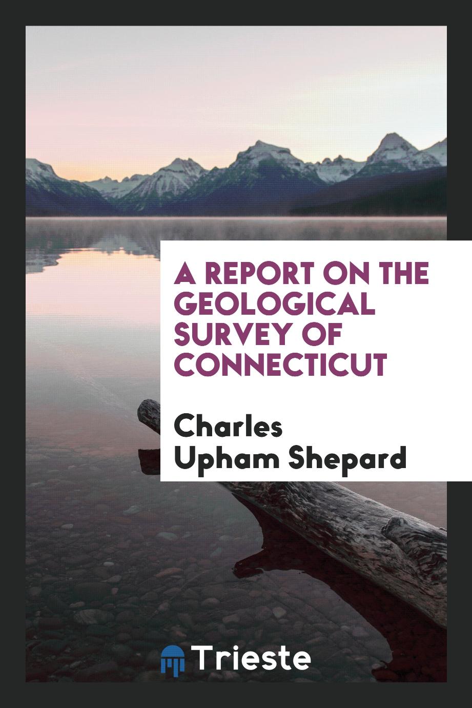 Charles Upham Shepard - A report on the geological survey of Connecticut