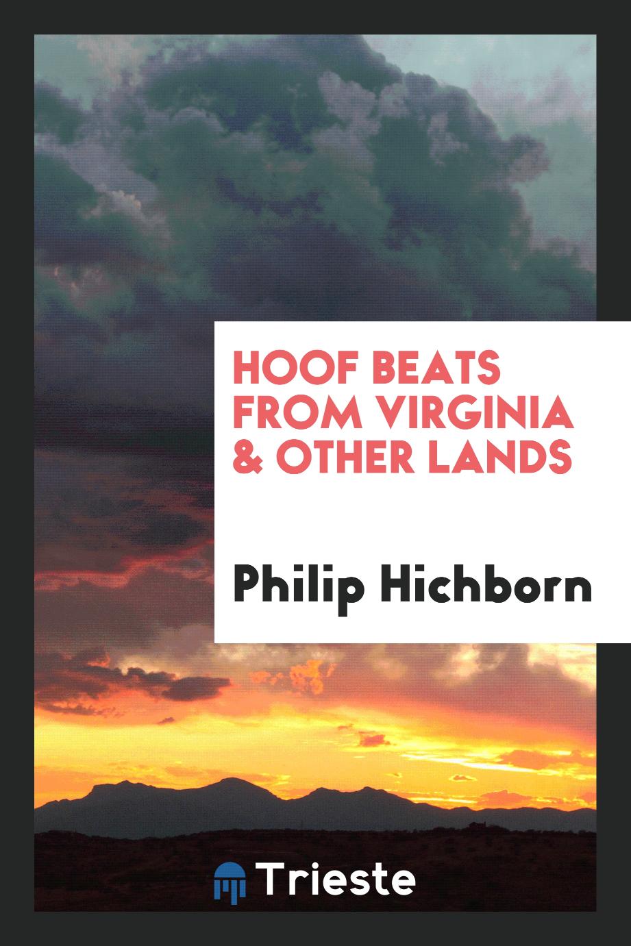 Hoof beats from Virginia & other lands