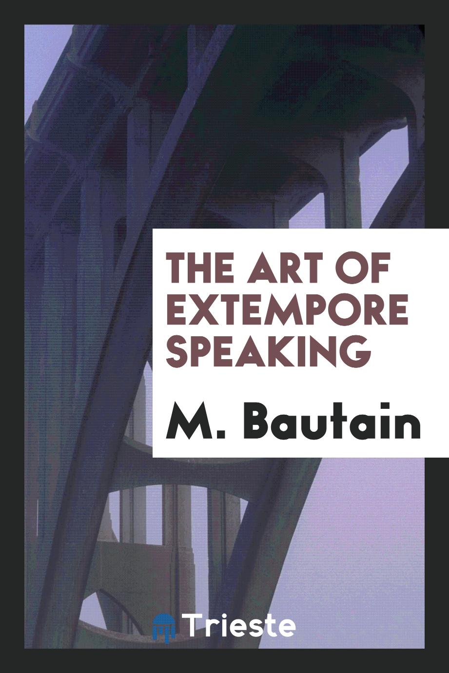 The art of extempore speaking