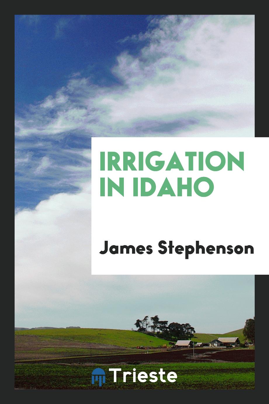 Irrigation in Idaho