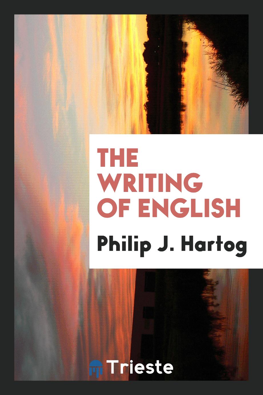 The writing of English