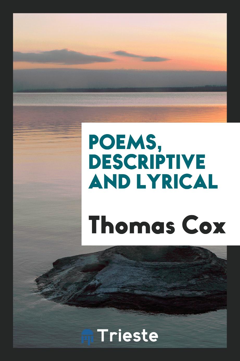 Poems, descriptive and lyrical