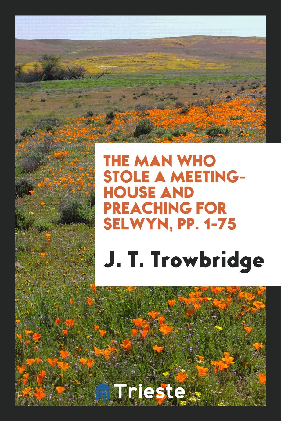 The Man who Stole a Meeting-house And Preaching for Selwyn, pp. 1-75