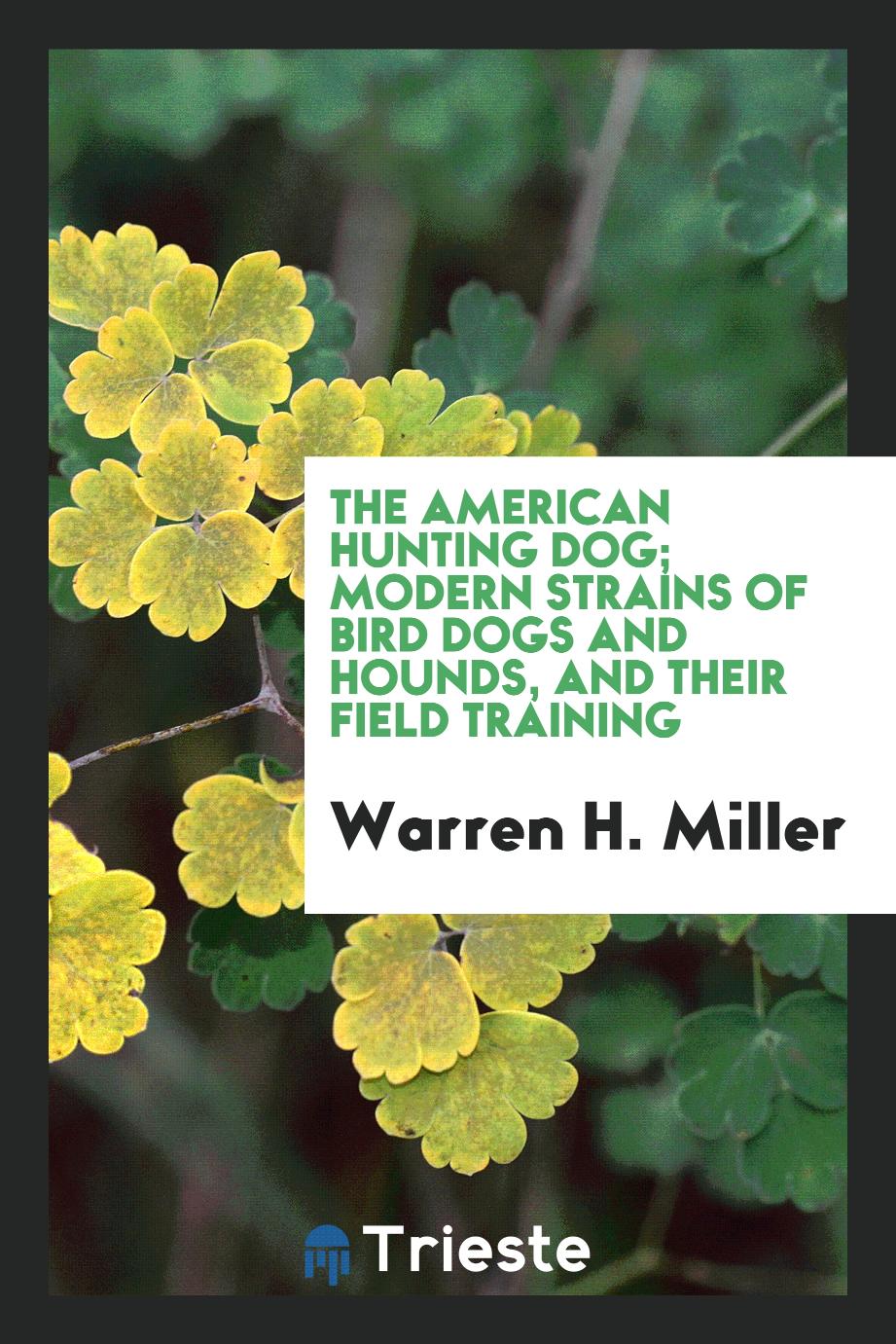 The American hunting dog; modern strains of bird dogs and hounds, and their field training