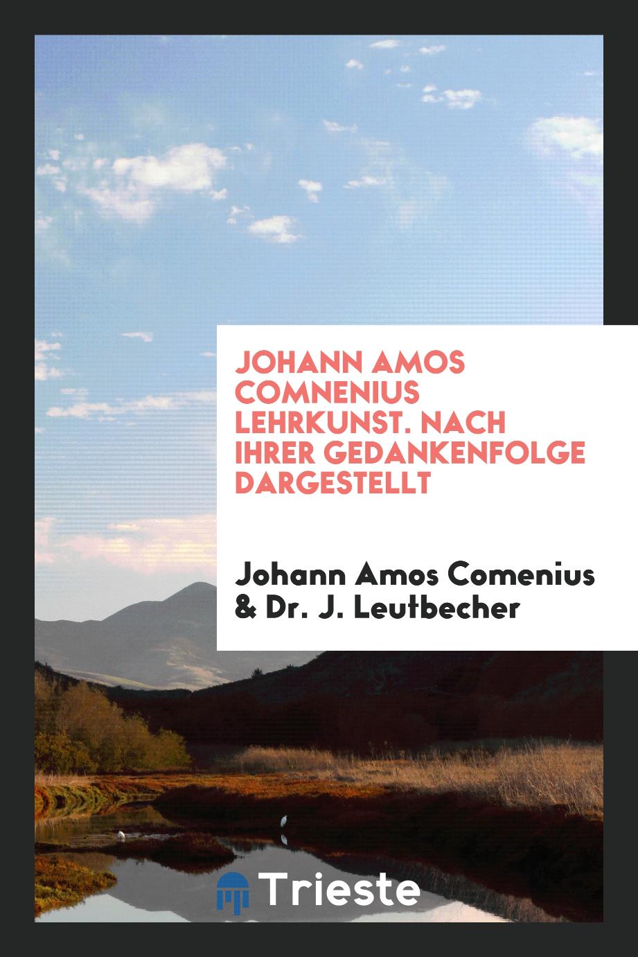 Johann Amos Comnenius Lehrkunst. Nach ihrer Gedankenfolge Dargestellt