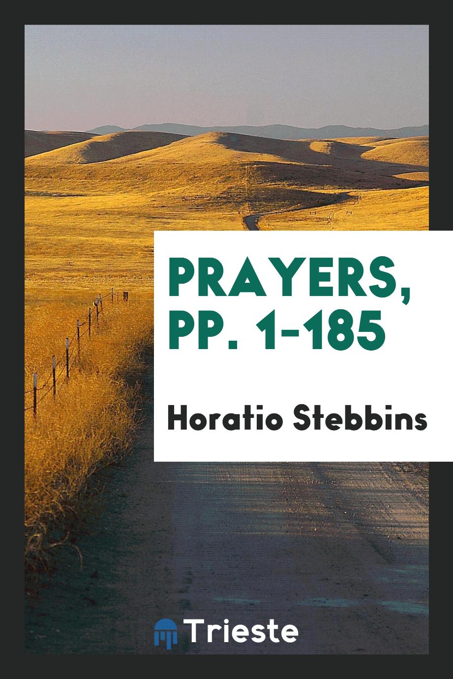 Prayers, pp. 1-185