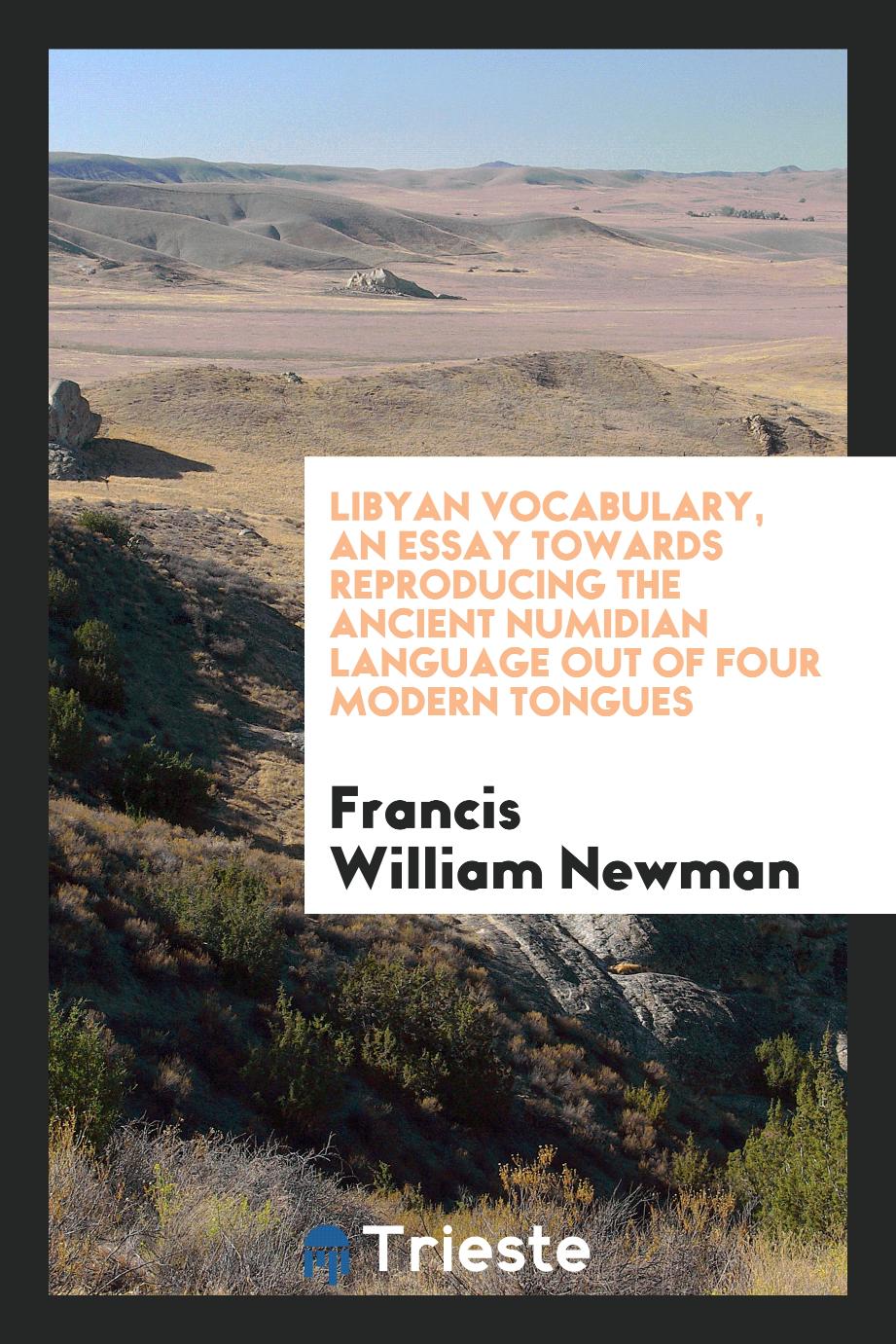 Libyan Vocabulary, an Essay towards Reproducing the Ancient Numidian Language out of Four Modern Tongues