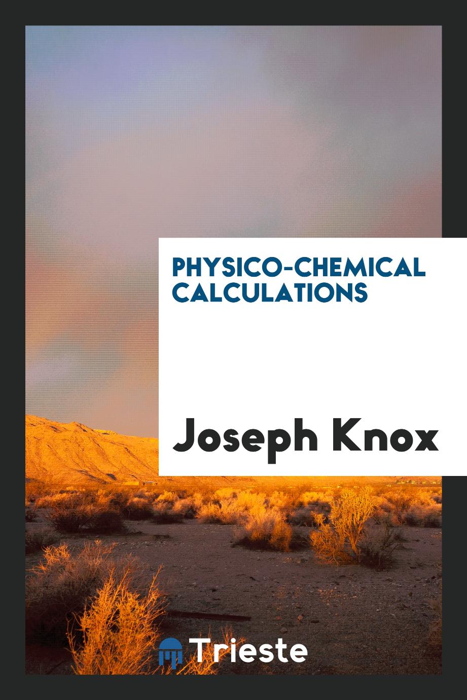 Physico-chemical calculations