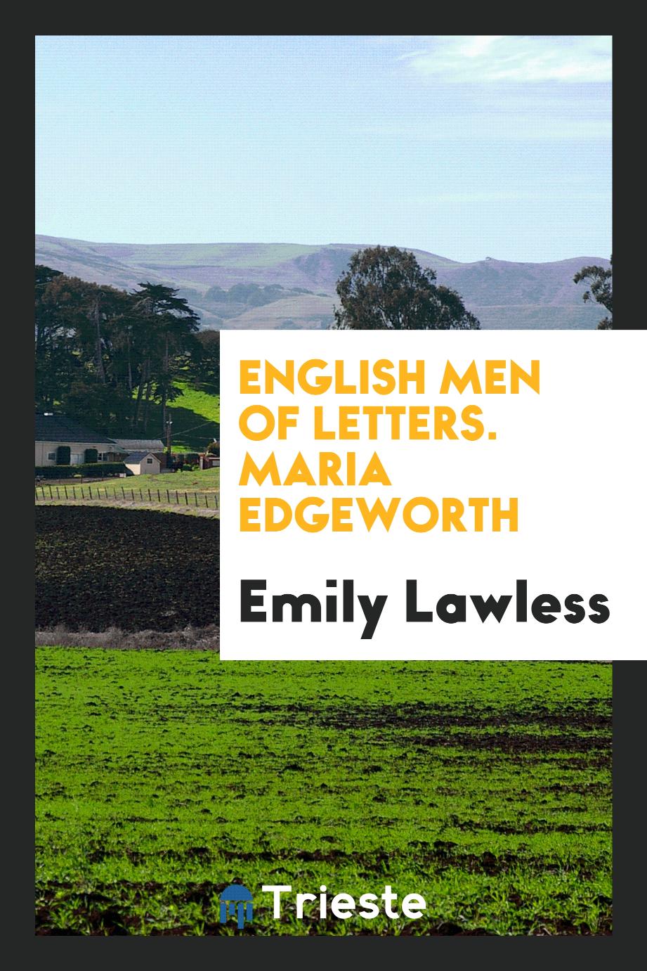 English Men of Letters. Maria Edgeworth