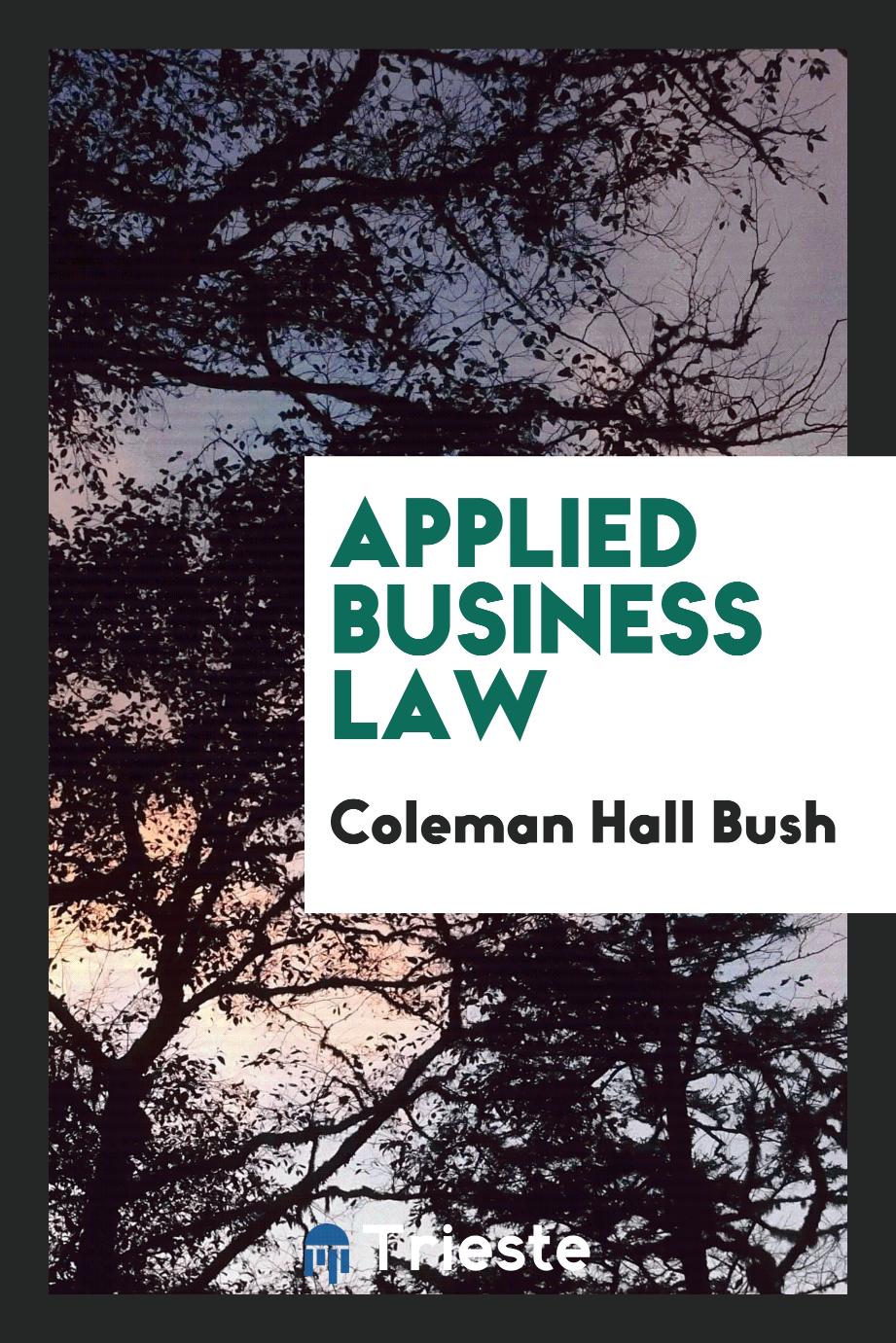 Applied business law
