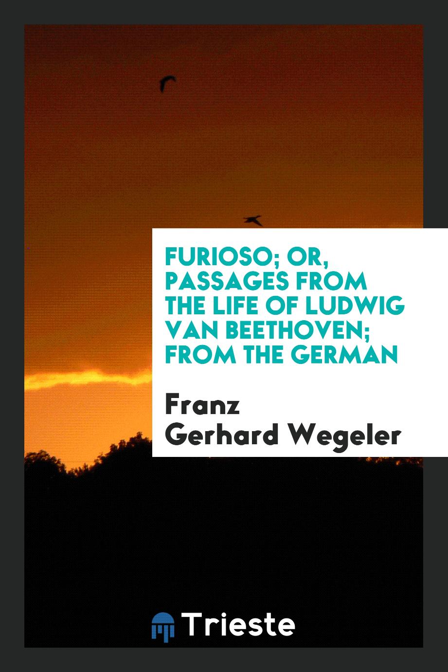Furioso; Or, Passages from the Life of Ludwig van Beethoven; From the German