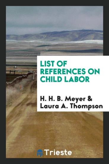 List of References on Child Labor