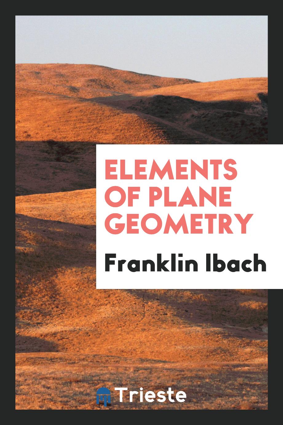 Elements of plane geometry