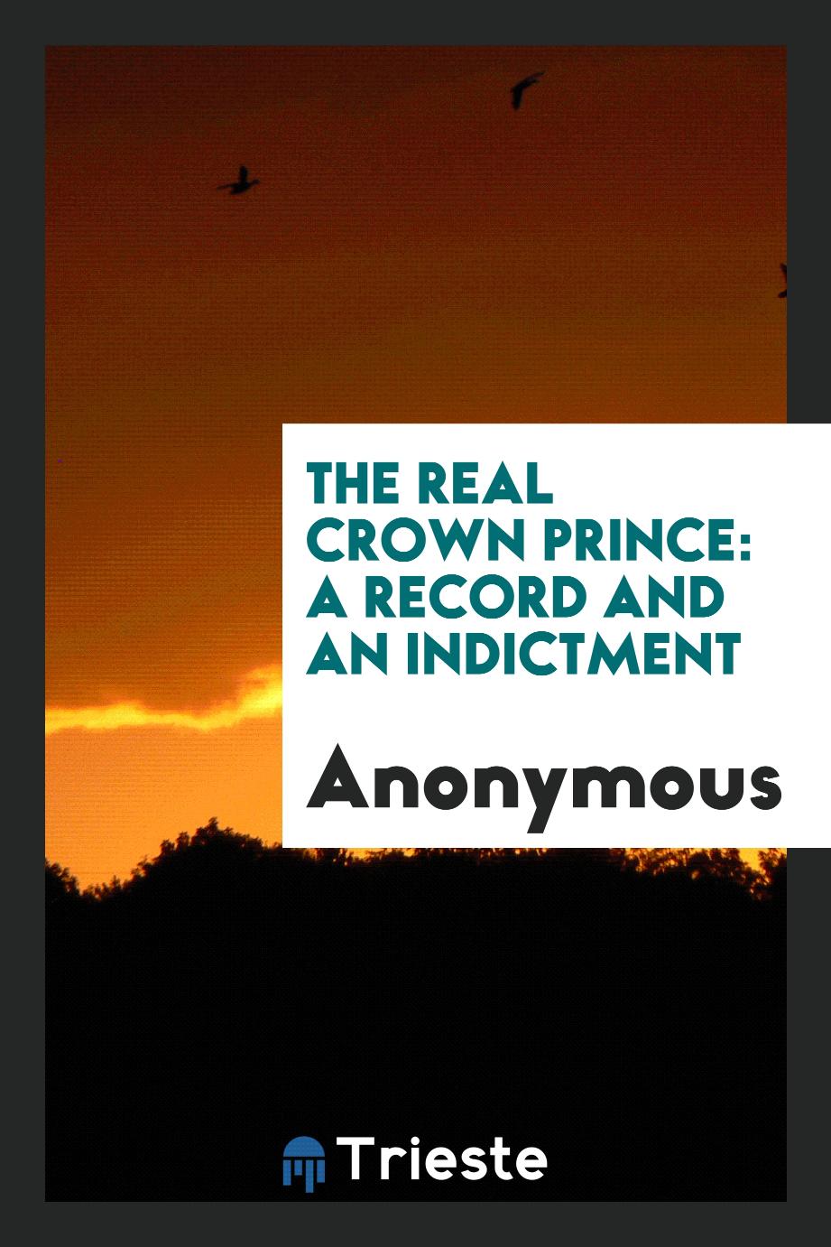 The real Crown Prince: a record and an indictment