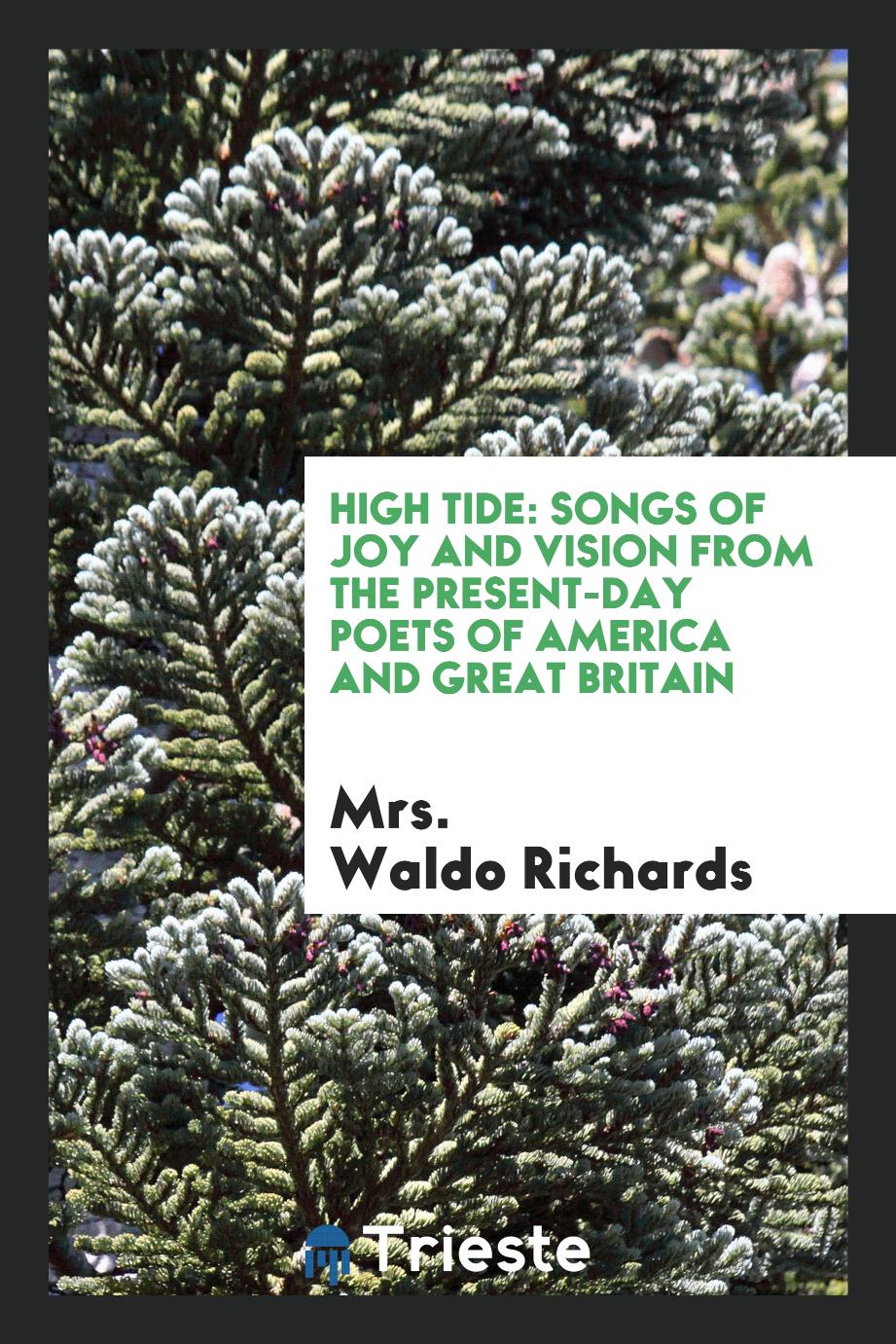 High Tide: Songs of Joy and Vision from the Present-Day Poets of America and Great Britain