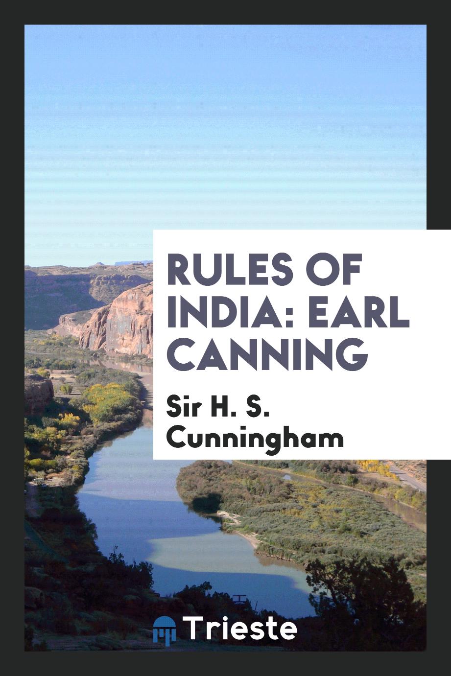 Rules of India: Earl Canning