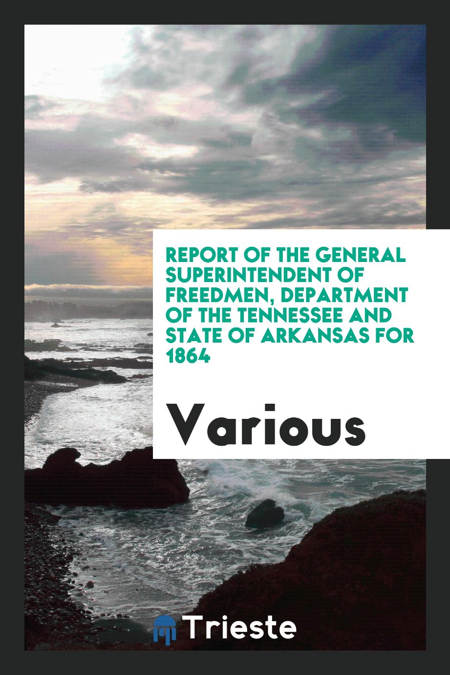 Report of the General Superintendent of Freedmen, Department of the Tennessee and State of Arkansas for 1864