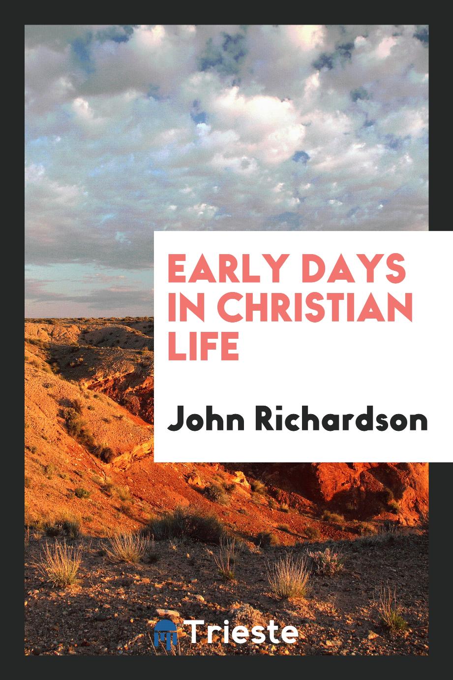 Early days in Christian life
