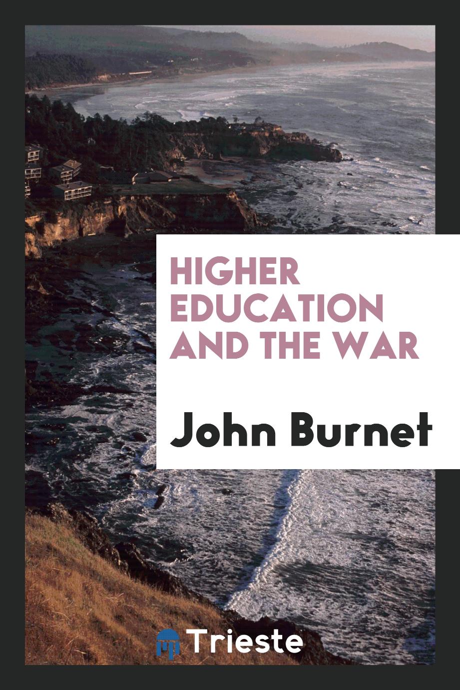 Higher education and the war