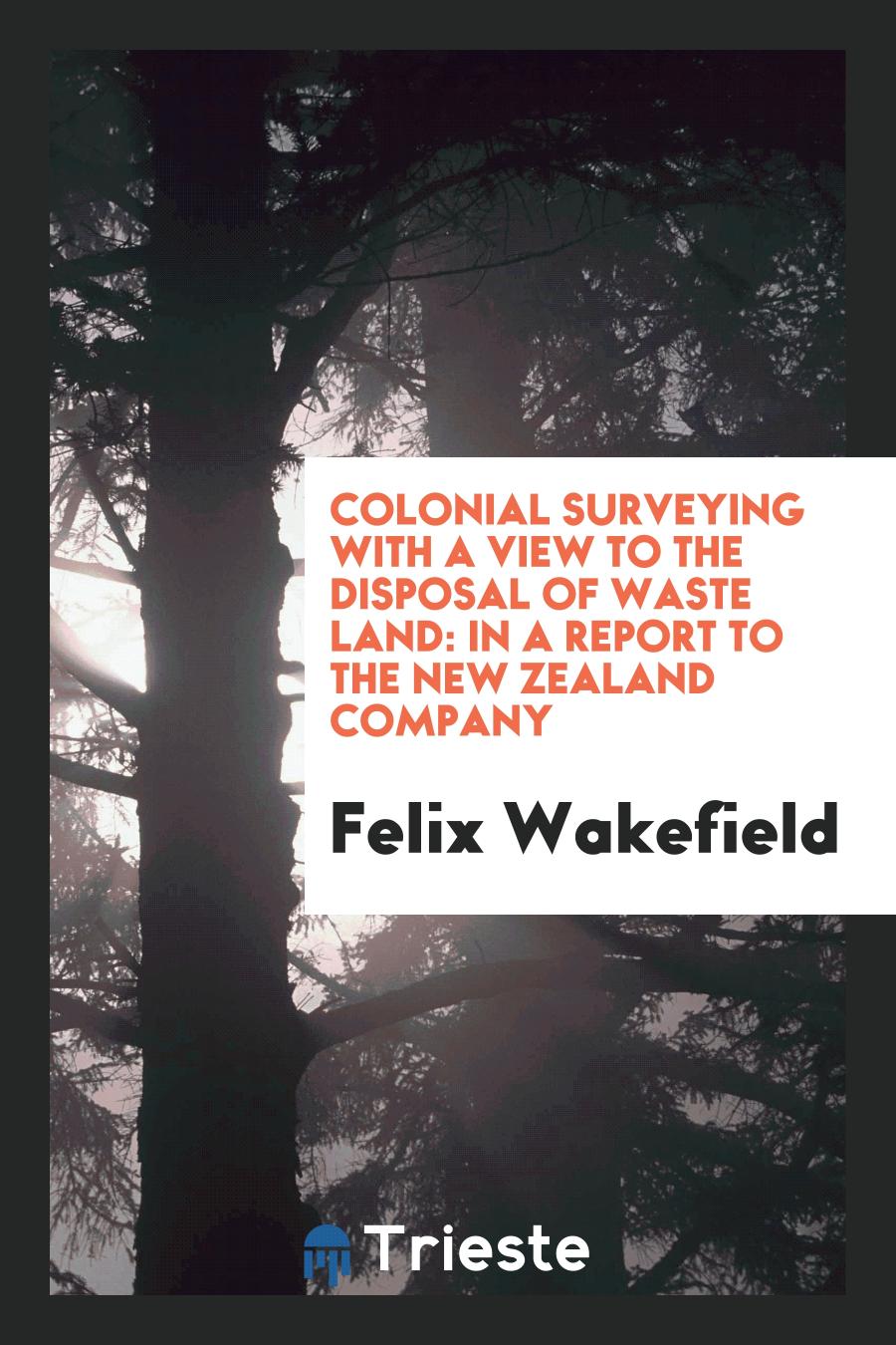 Colonial Surveying with a View to the Disposal of Waste Land: In a Report to the New Zealand Company