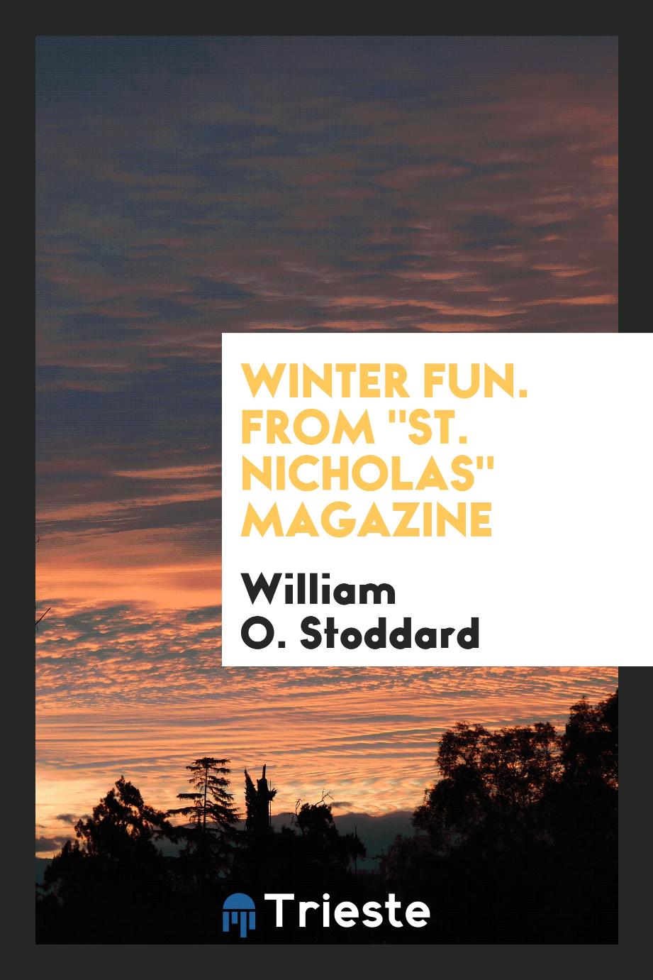 Winter Fun. From "St. Nicholas" Magazine