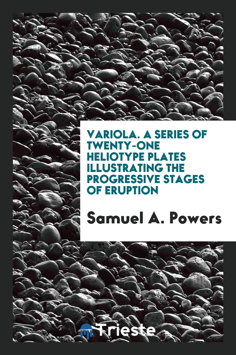 Variola. A series of twenty-one heliotype plates illustrating the progressive stages of eruption
