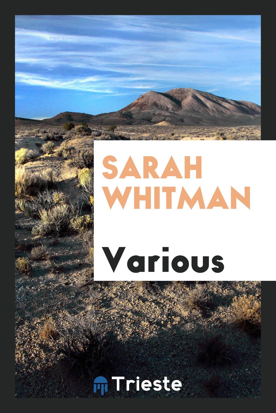 Sarah Whitman