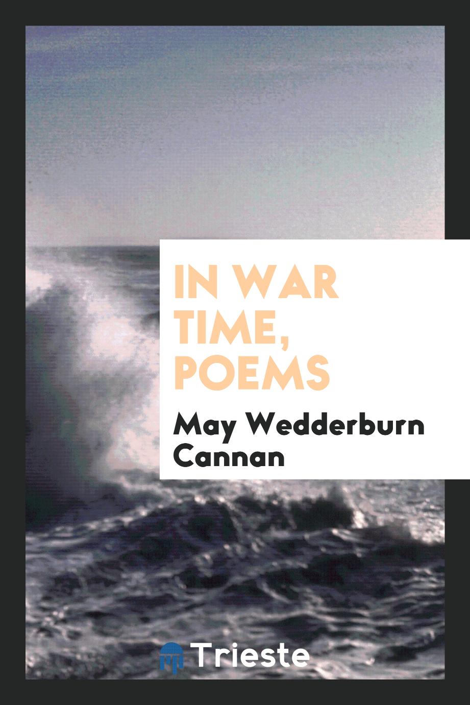 In war time, poems