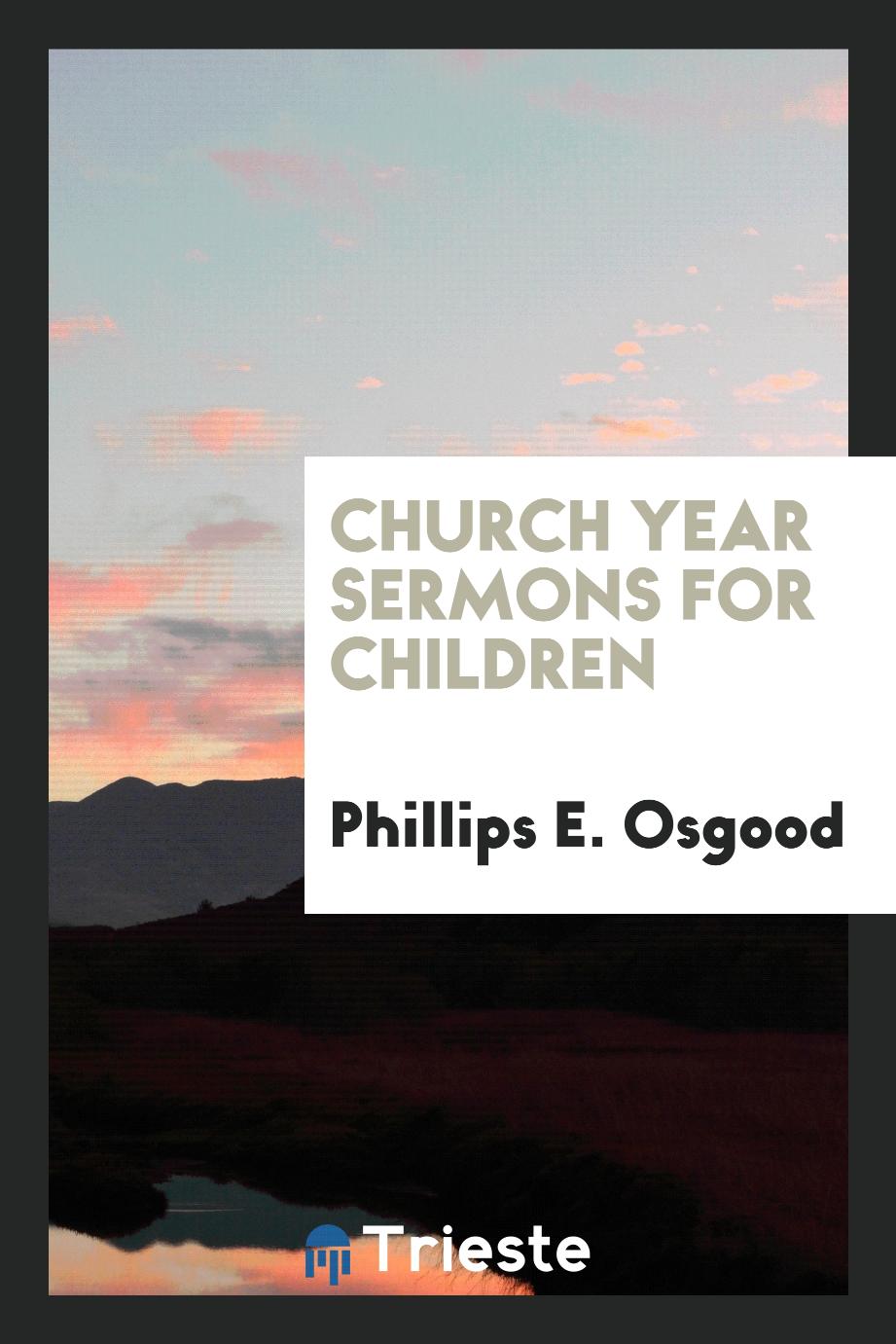 Church year sermons for children