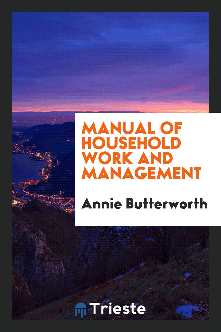 Manual of household work and management