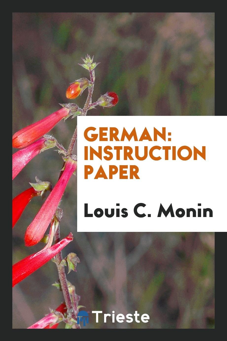 German: Instruction Paper