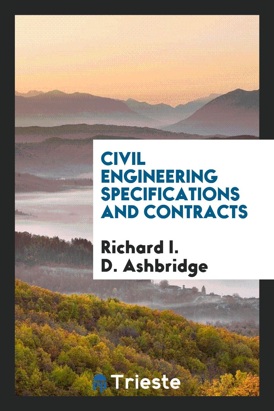 Civil Engineering Specifications and Contracts