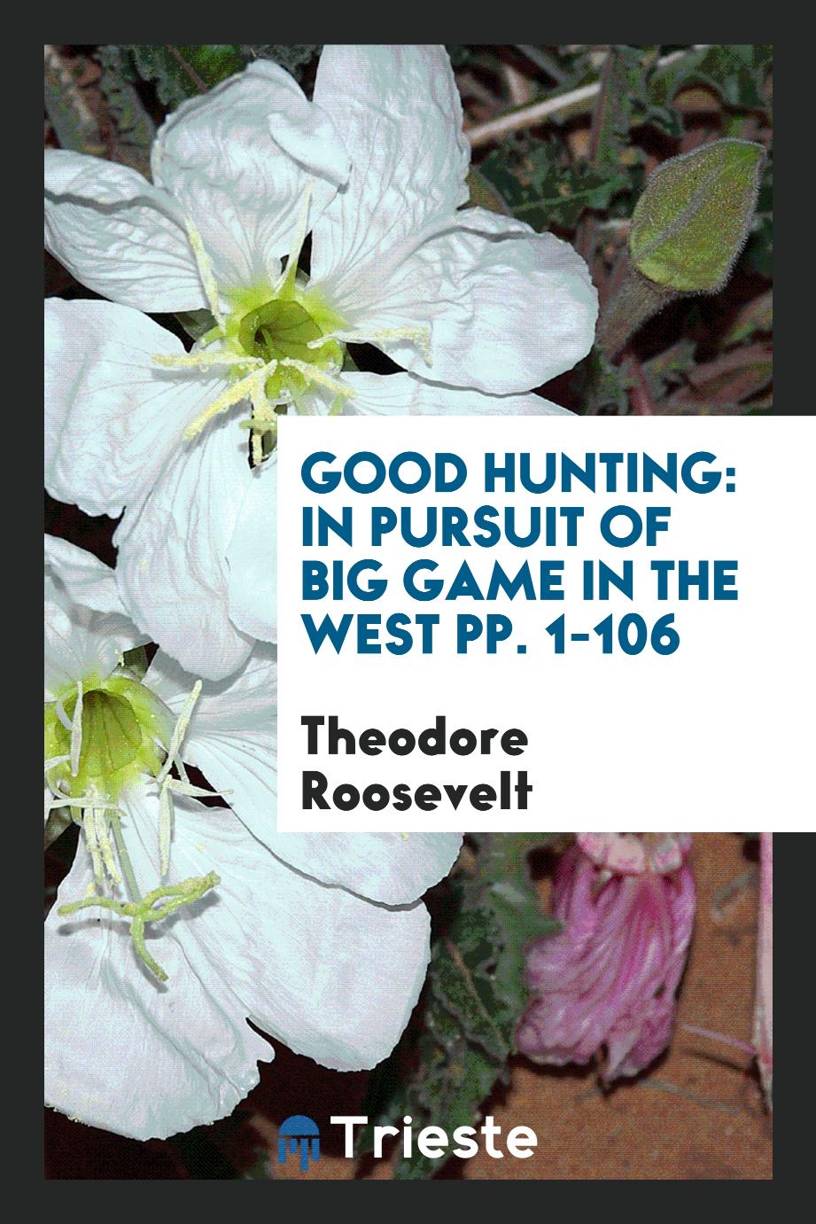 Good Hunting: In Pursuit of Big Game in the West pp. 1-106