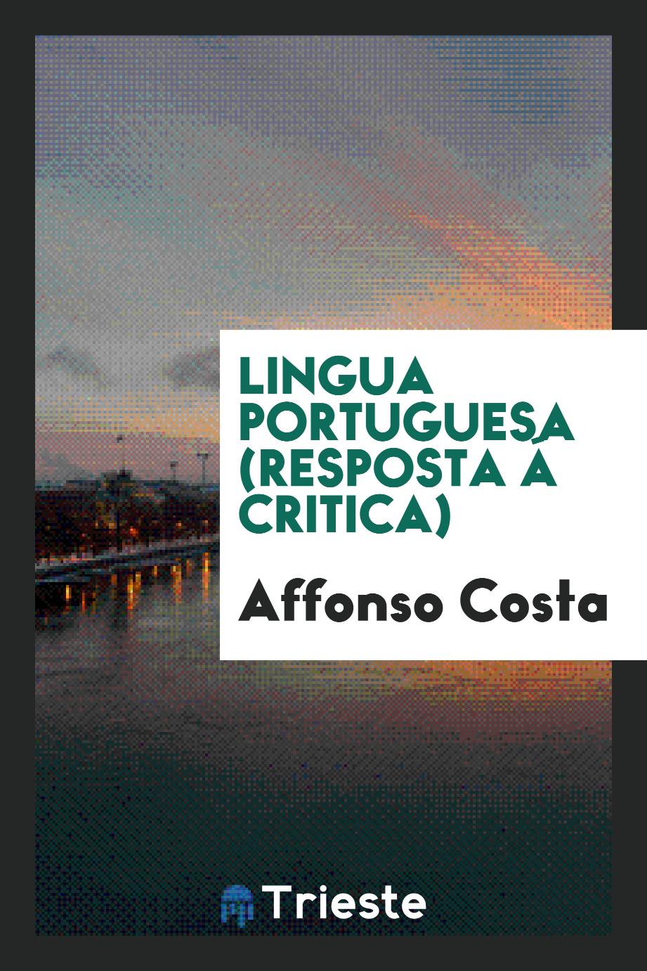 Lingua portuguesa (resposta á critica)