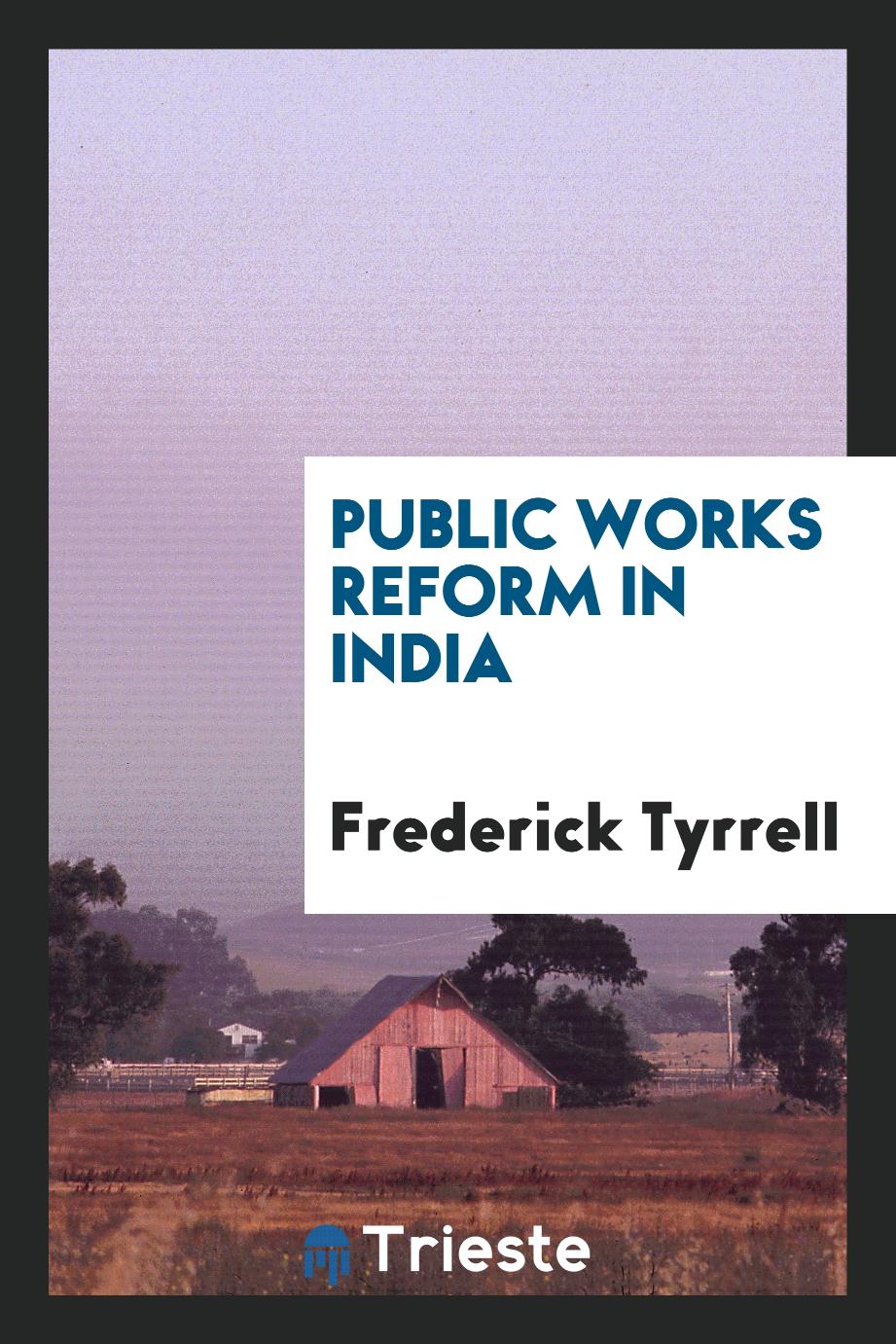 Public works reform in India