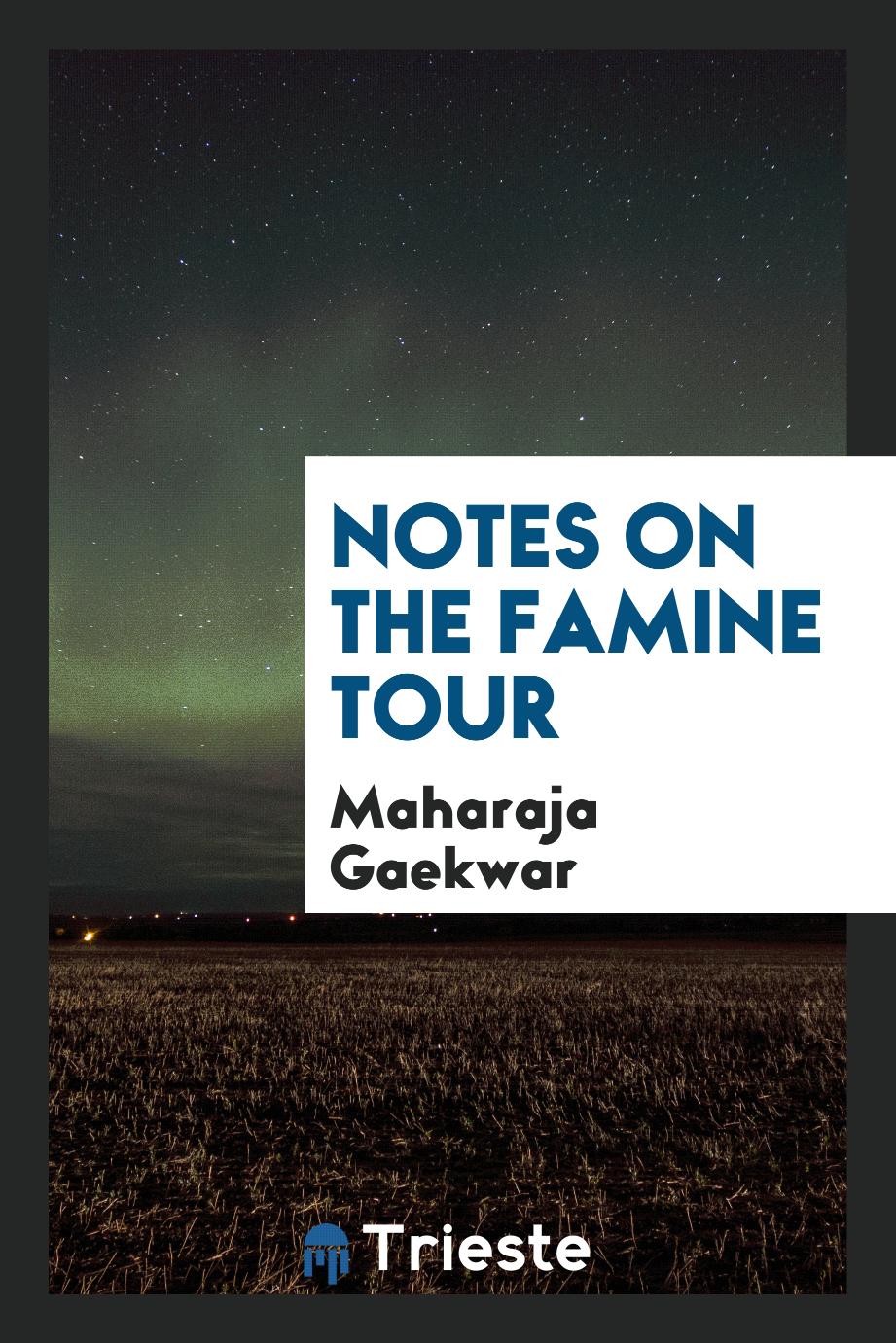 Notes on the Famine Tour