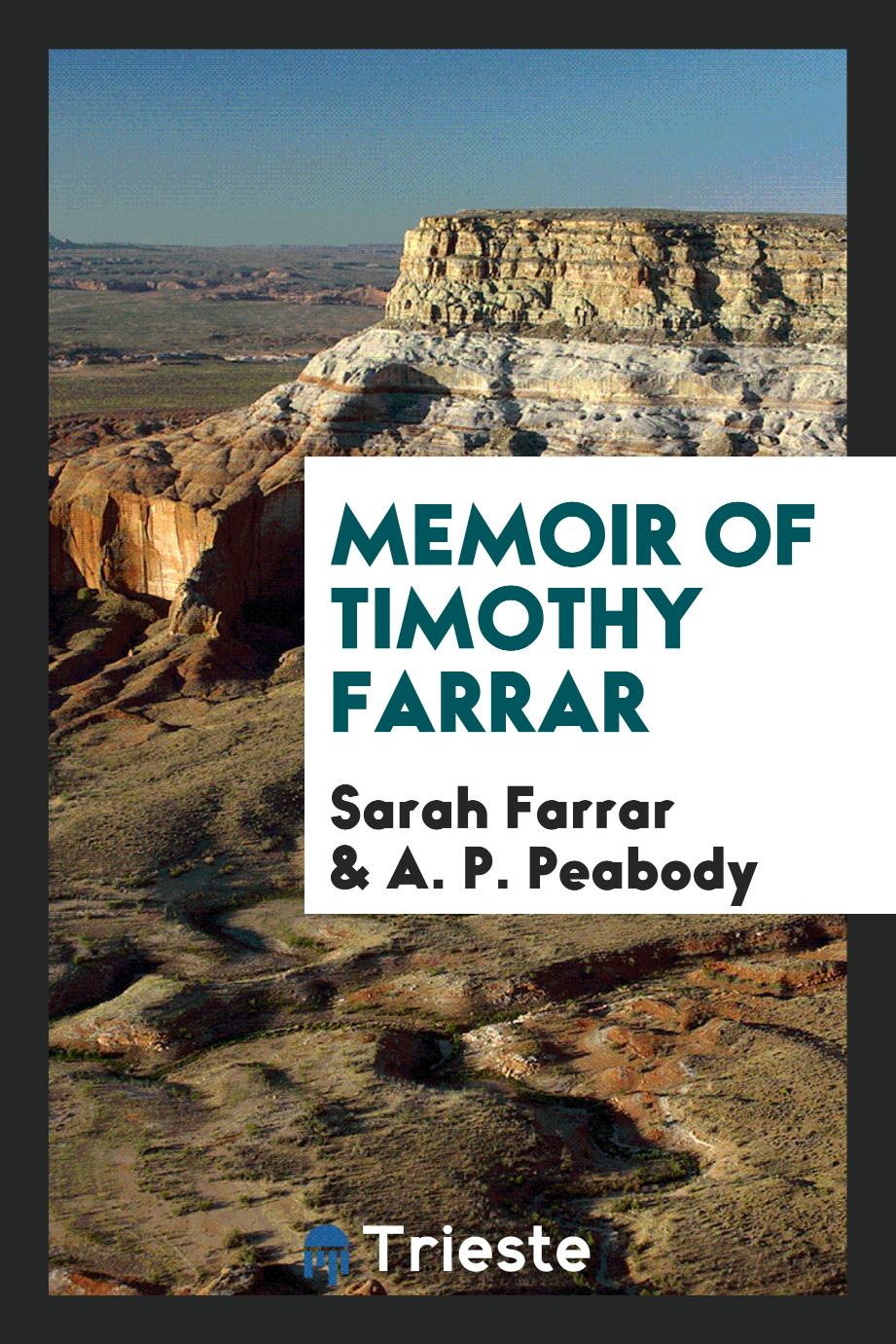 Memoir of Timothy Farrar