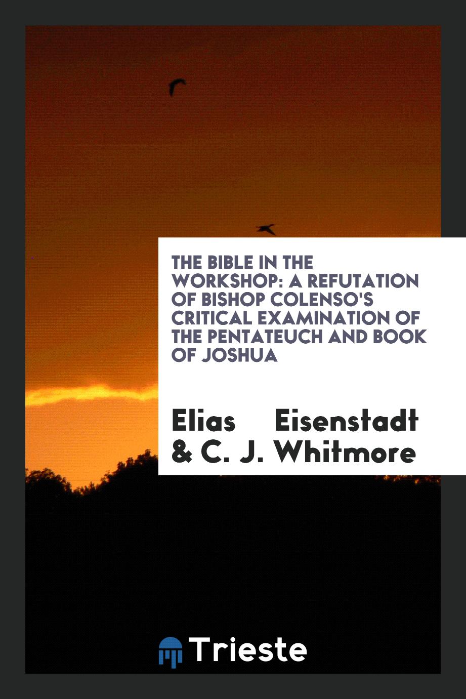 The Bible in the workshop: a refutation of Bishop Colenso's critical examination of the Pentateuch and book of Joshua