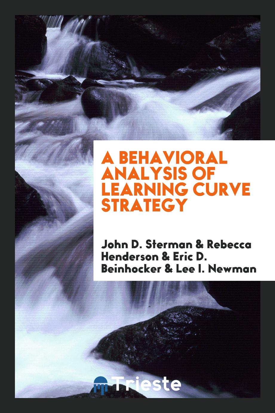 A behavioral analysis of learning curve strategy