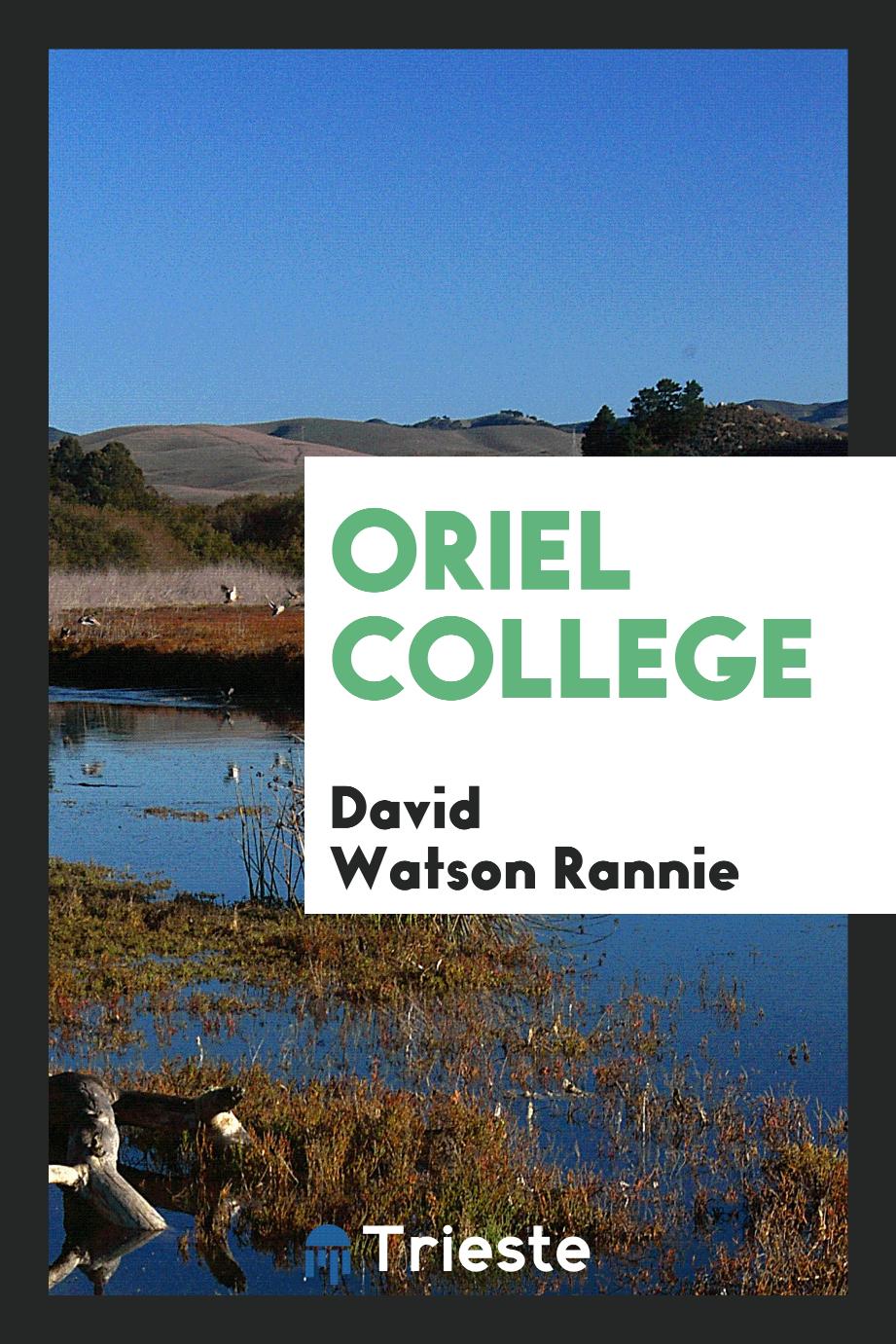 Oriel college