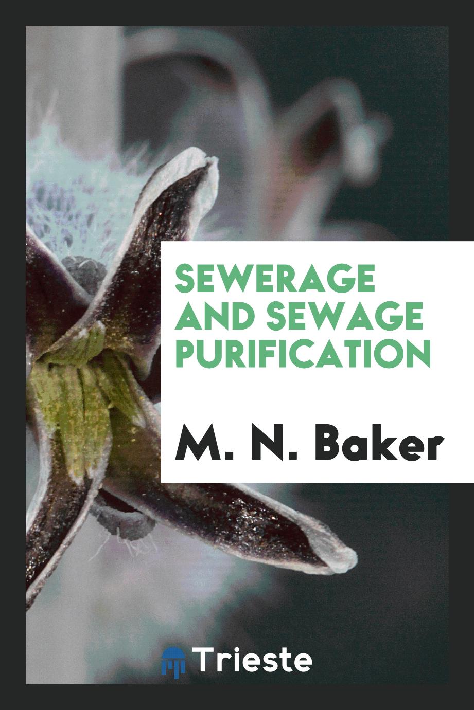 Sewerage and Sewage Purification