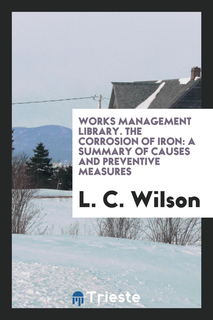 Works Management Library. The Corrosion of Iron: A Summary of Causes and Preventive Measures