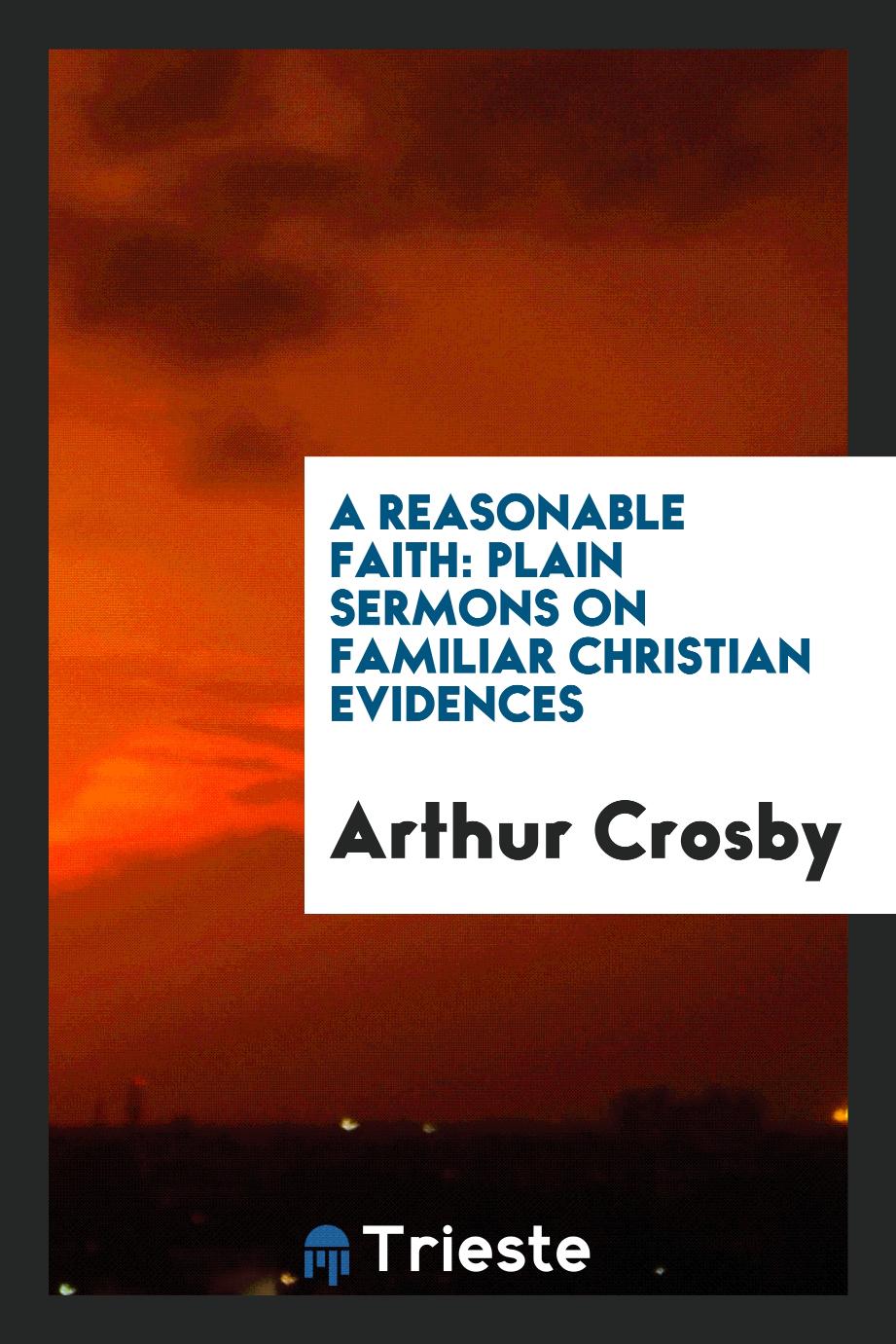 A Reasonable Faith: Plain Sermons on Familiar Christian Evidences