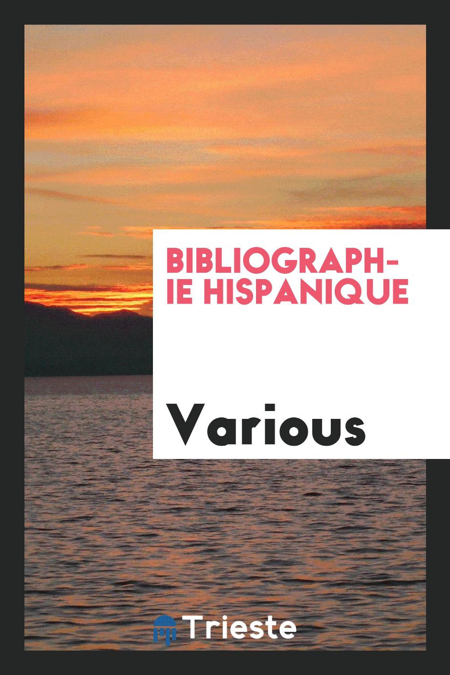 Bibliographie hispanique