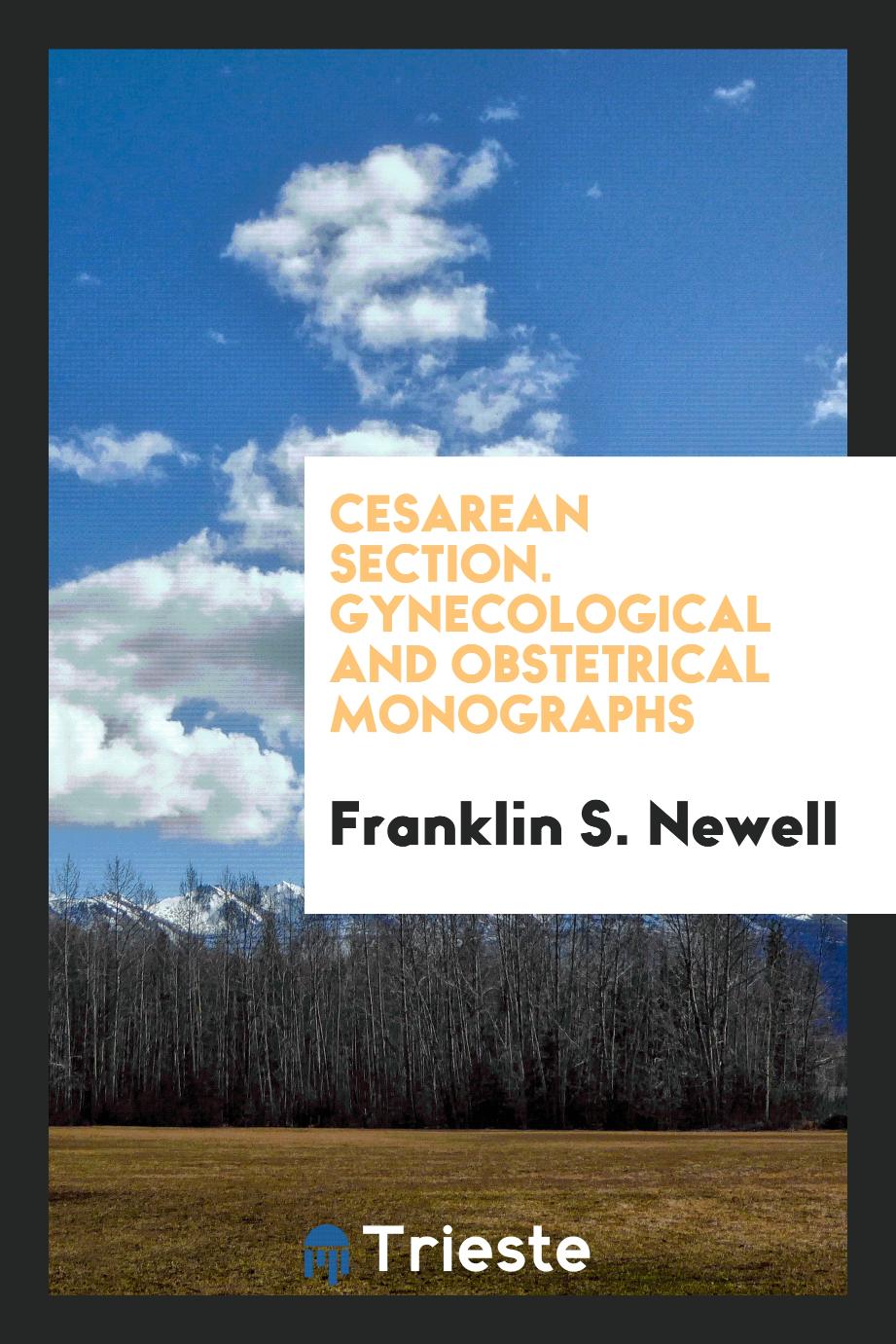 Cesarean Section. Gynecological and obstetrical monographs