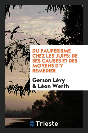 Du Pauperisme chez les Juifs: De Ses Causes et des Moyens D'Y Remédier