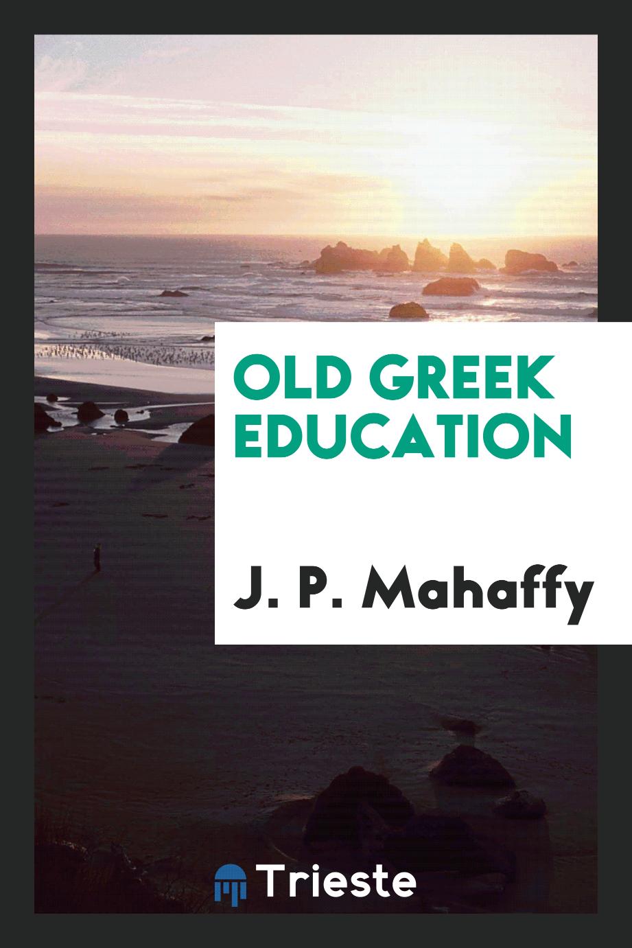 Old Greek education