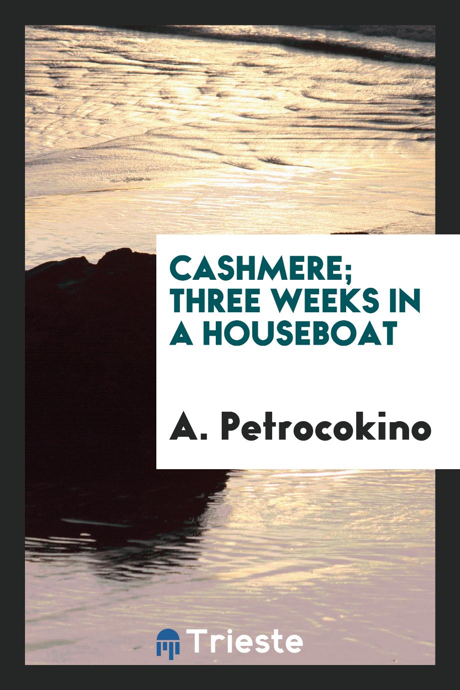 Cashmere; three weeks in a houseboat